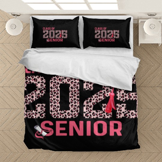 Class of 2025 Senior Leopard Print Graduation 2025 Bedding Sets