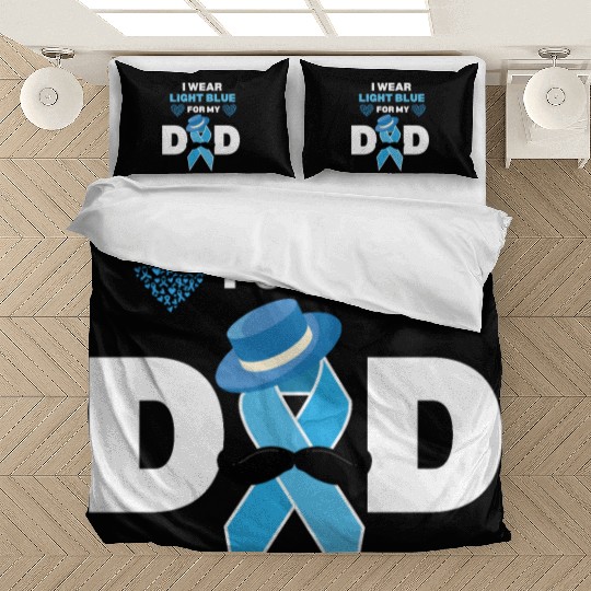 I Wear Light Blue for my Dad Prostate Cancer Aware Bedding Sets