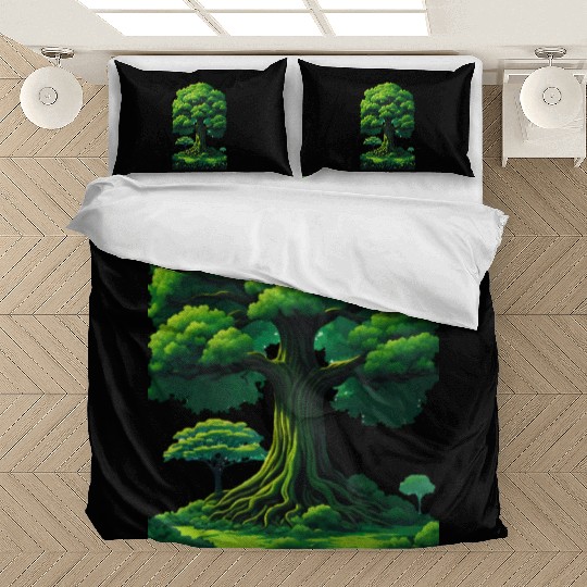Enchanted Forest Motif - Whimsical Nature-Inspired Bedding Sets