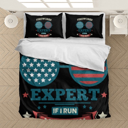 Fireworks Expert: If I Run, You Run! Bedding Sets