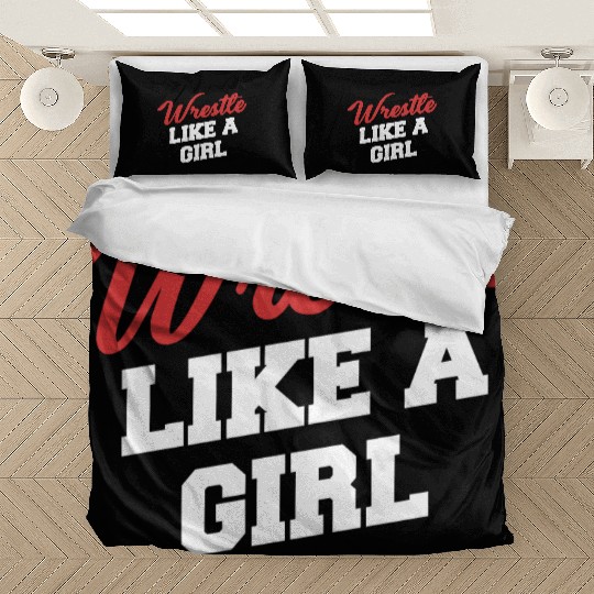 Wrestle Like A Girl Wrestling Martial Arts Karate Bedding Sets