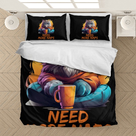 Persian Cat Need More Naps Kitten Cat Memes Bedding Sets