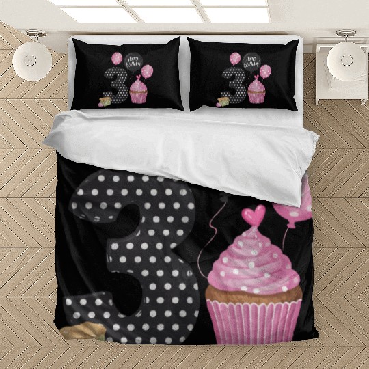 Girl 3rd Birthday Pink Bedding Sets