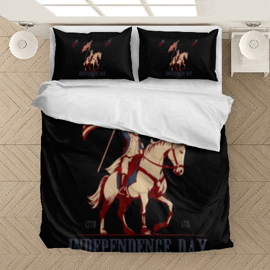 tism, USA culture, a horse, and George Washington: Bedding Sets