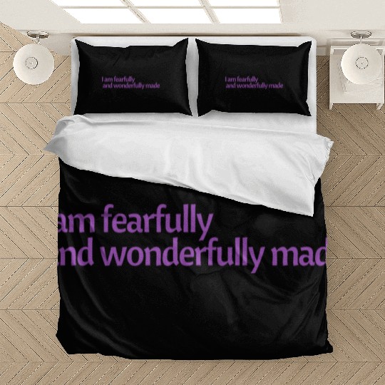 I am fearfully and wonderfully made affirmation Bedding Sets