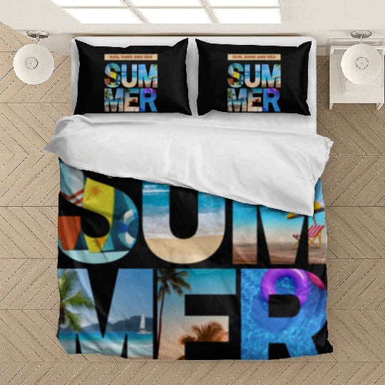 Sun, Sand and Sea Summer outfits for men Bedding Sets