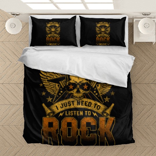 Rocker Music Drums Rock And Roll Bedding Sets
