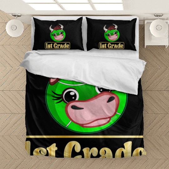 1st Grade Tennis Player Cow Bedding Sets