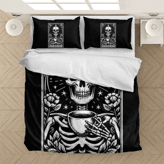 Death Before Decaf Tarot Card Bedding Sets