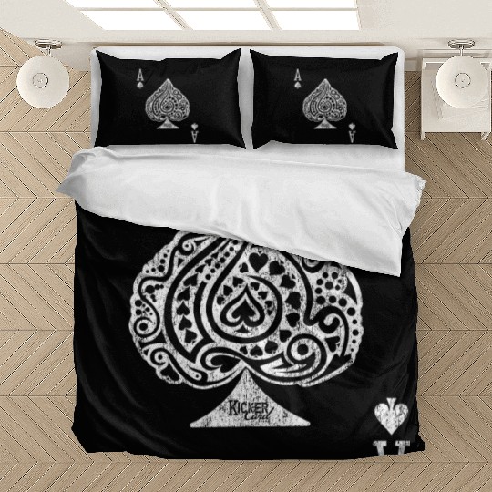 Ace of Spades Texas Hold'em Poker Playing Card Bedding Sets