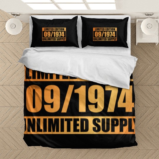 50th birthday Limited Edition - ꝏ Supply 09/1974 Bedding Sets