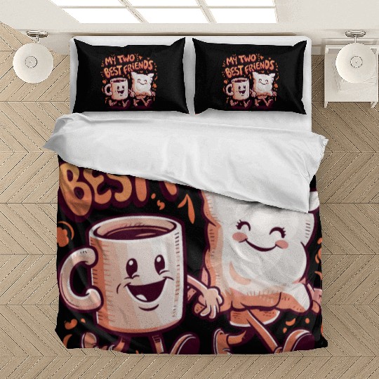 My Two Best Friends Coffee Mug and Cushion Bedding Sets