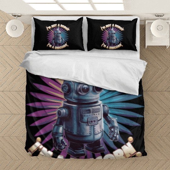 I'm not a robot I'm a unicorn Bedding Sets