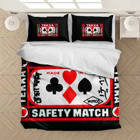 Indian Safety Matches Matchbox Art Suits of Poker Bedding Sets