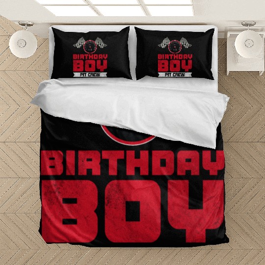 Birthday Boy Pit Crew Racing Race Car Costume Bedding Sets