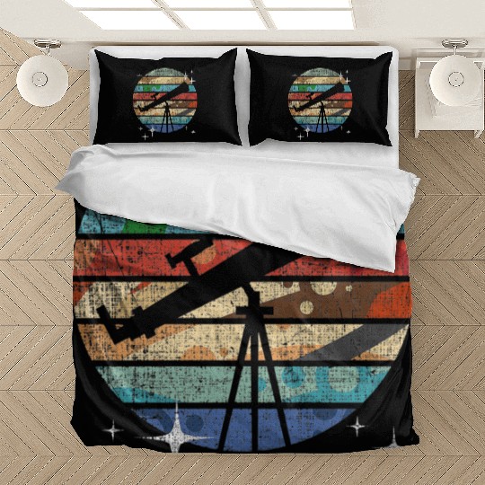 Planets Of Solar System Telescope Astronomy Bedding Sets