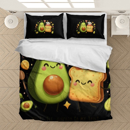 Funny Avocado Toast Bedding Sets