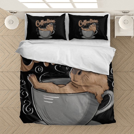 Coffeebara Capybara Coffedrinker Bedding Sets
