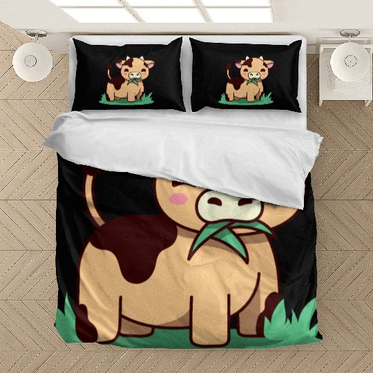 Cute Kawaii Cow Farm Animals Lover Design Bedding Sets