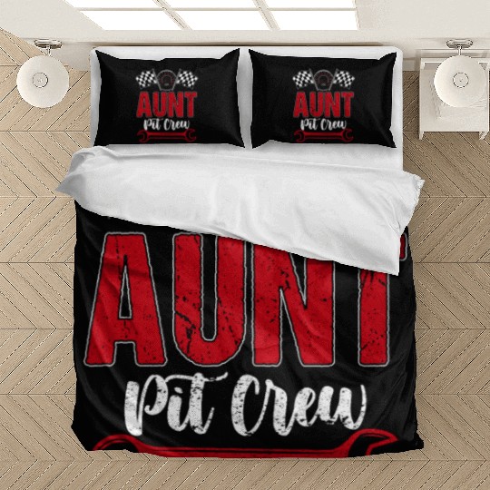 Race Car Birthday Racing Family Aunt Pit Crew Bedding Sets