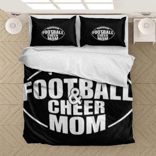 Football & Cheer Mom - Proud Support for Your Kids Bedding Sets