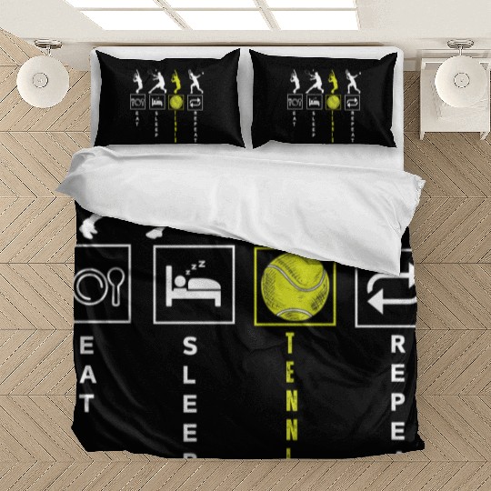 Cool Tennis Player Club Bedding Sets