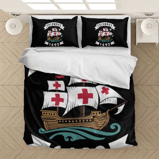 Columbus Day Christopher Columbus Italian American Bedding Sets