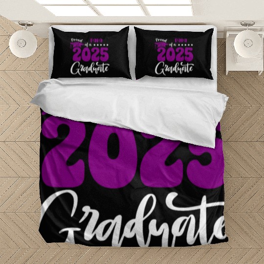 Proud Papa Graduate 2025 Senior Class of 2025 Grad Bedding Sets