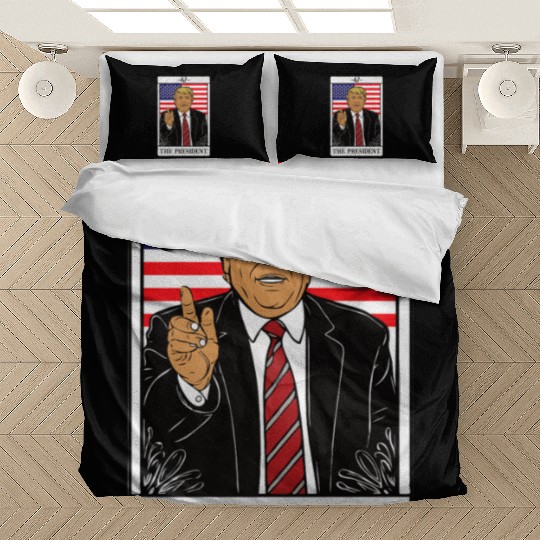 Trump 2024 The President Tarot Card 47 Premium Bedding Sets