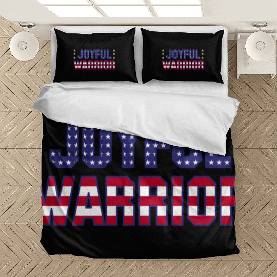 Joyful Warrior - Harris Walz 2024 Election America Bedding Sets