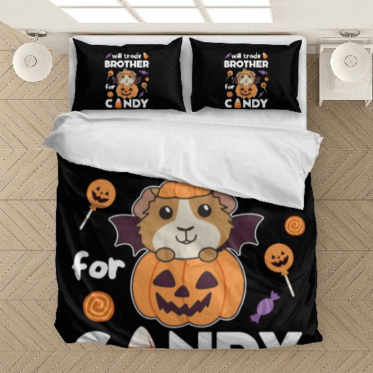 Guinea Pig Halloween Trade Brother For Candy Bedding Sets