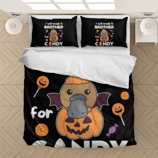 Platypus Halloween Trade Brother For Candy Bedding Sets