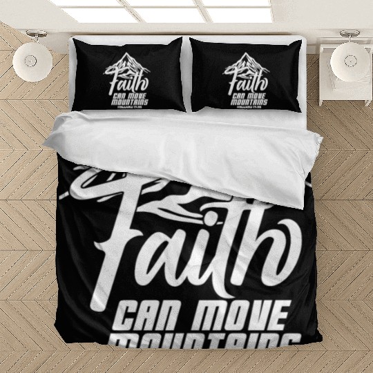 Faith Can Move Mountains Love Jesus Christian Bedding Sets