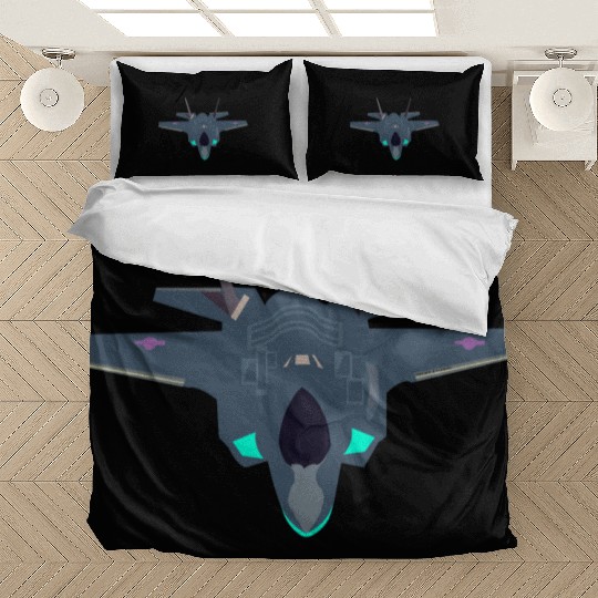 Stealthy F-35 Fighter Jet Design Bedding Sets