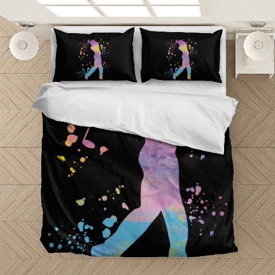 Golfer Colorsplash Kids Miniature Golf Bedding Sets