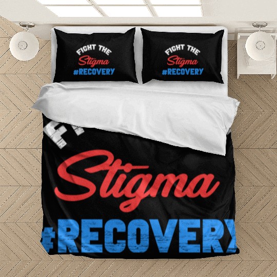 Fight The Stigma #Recovery Overdose Sobriety Bedding Sets
