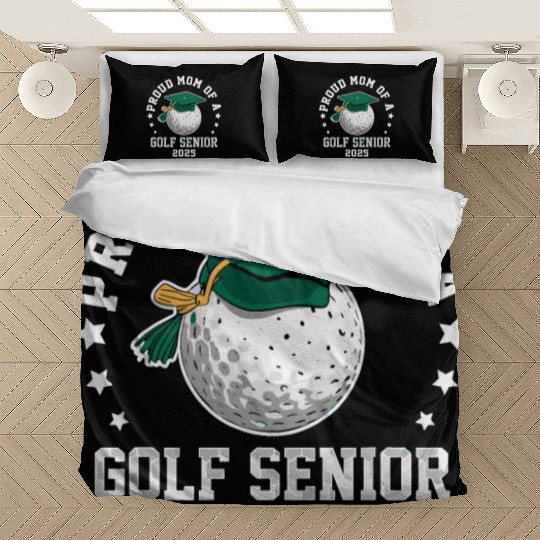 Proud mom of a golf senior class of 2025 matching Bedding Sets
