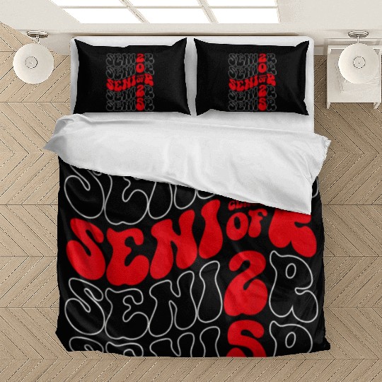 Class of 2025 Senior 2025 Graduation Groovy Back T Bedding Sets