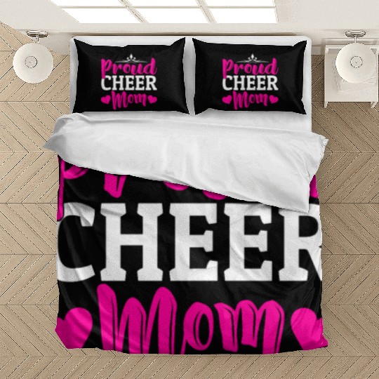 Proud Cheer Mom Cheerleading Mommy Mother's Day Bedding Sets
