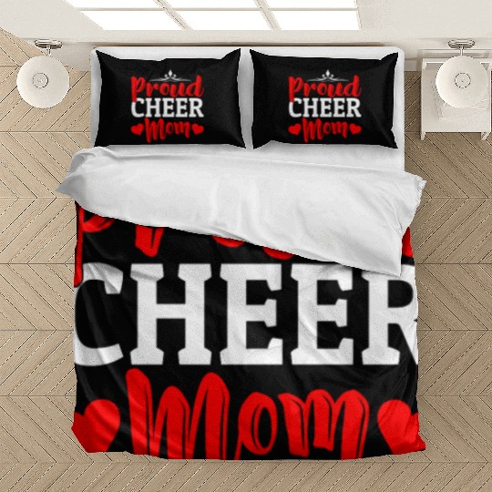 Proud Cheer Mom Cheerleading Mommy Mother's Day Bedding Sets