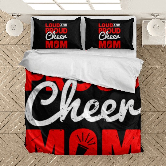 Loud & Proud Cheer Mom Cheerleading Mother's Day Bedding Sets
