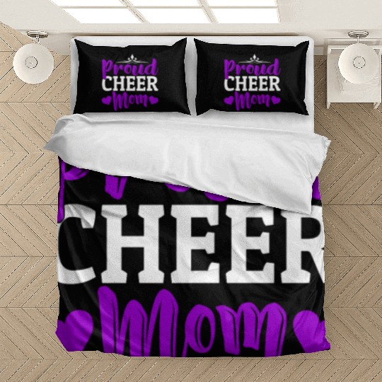 Proud Cheer Mom Cheerleading Mommy Mother's Day Bedding Sets