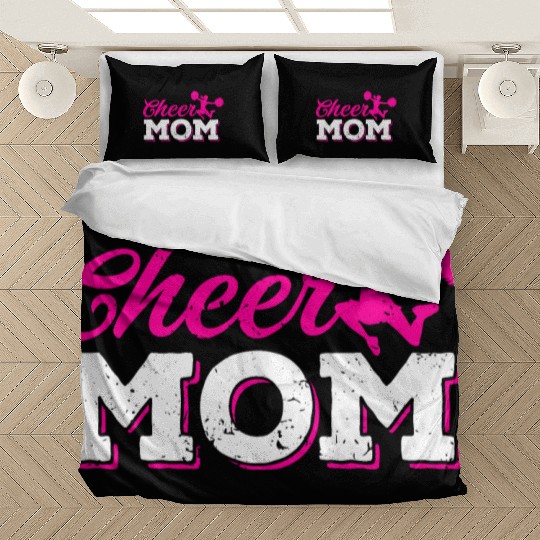 Cheer Mom Funny Cheerleading Mommy Mother's Day Bedding Sets