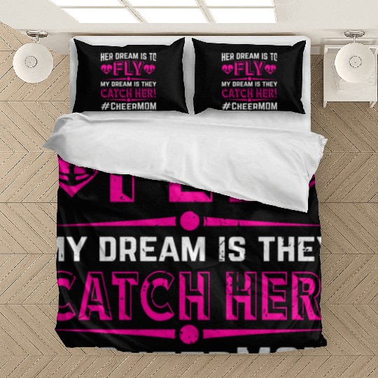 Dream Cheer Mom Cheerleading Mommy Mother's Day Bedding Sets