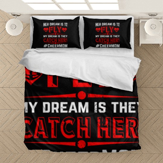 Dream Cheer Mom Cheerleading Mommy Mother's Day Bedding Sets