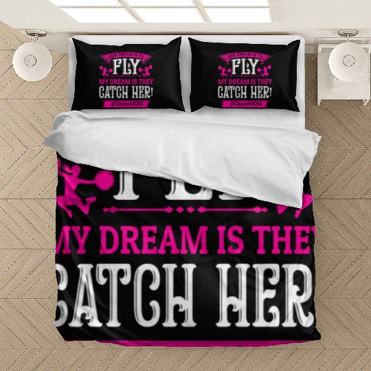 Dream Cheer Mom Cheerleading Mommy Mother's Day Bedding Sets