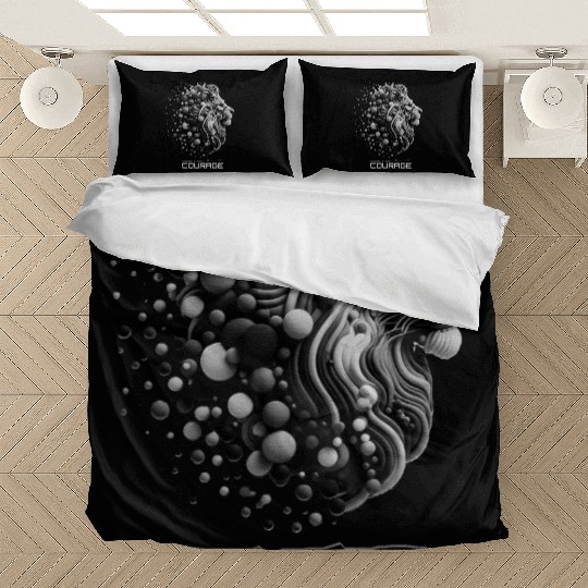 Courageous King: Lion Head Bedding Sets