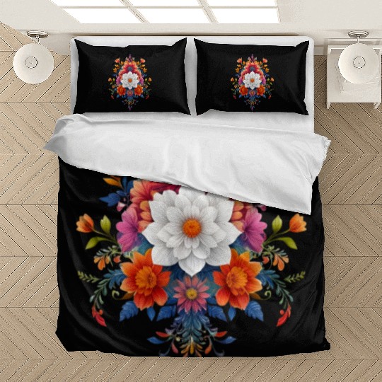 Botanical Bliss: Retro Floral Aesthetic Watercolor Bedding Sets