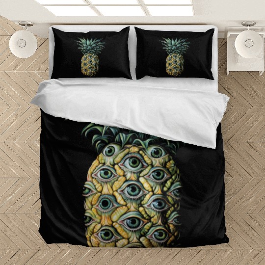 Weirdcore Aesthetic Pineapple Eyes Human Eyeball S Bedding Sets