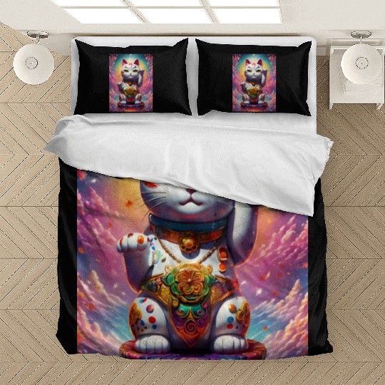 Maneki neko lucky cat Bedding Sets